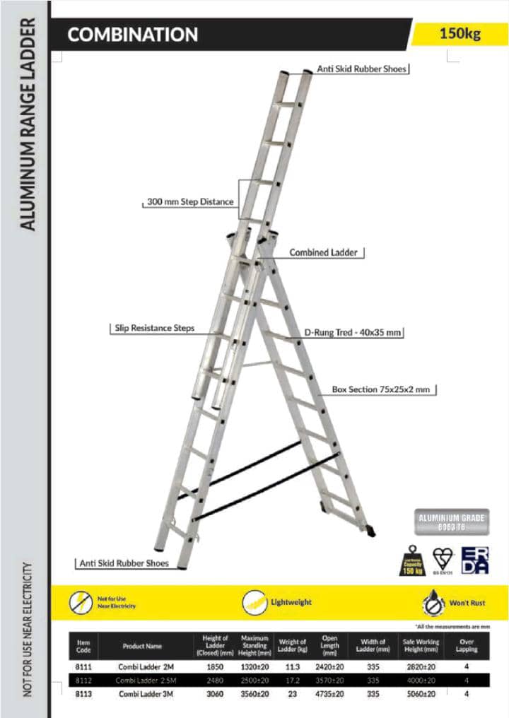 Combination Aluminium Range Ladder